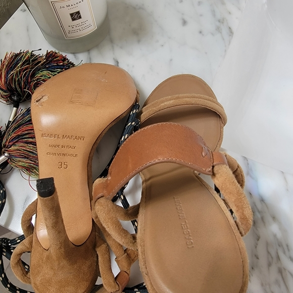 Isabel Marant Strappy Suede Tassel Detail Sandal 5 - Picture 4 of 5